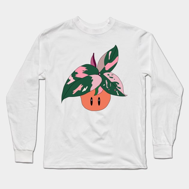 Pink Princess Philodendron Long Sleeve T-Shirt by danodude